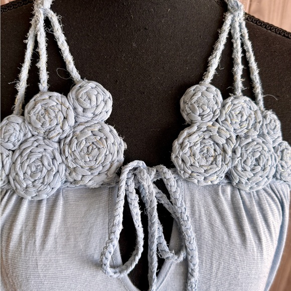 BCBG Maxazria light blue halter top - Picture 2 of 5